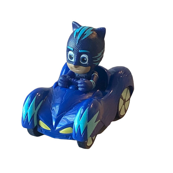 PJ Masks Catboy Racer Toy Just Play Mini Wheelie Vehicle CatCar Action Figure - Picture 1 of 8